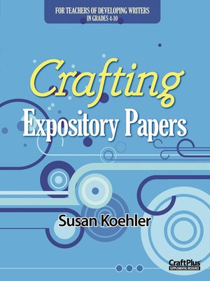 cover image of Crafting Expository Papers
